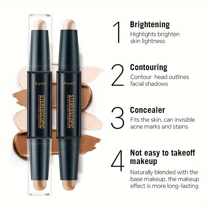 Contouring Stick Dual-Headed Concealer Highlighter Three-Dimensional Nose Shadow V-Face High Nose